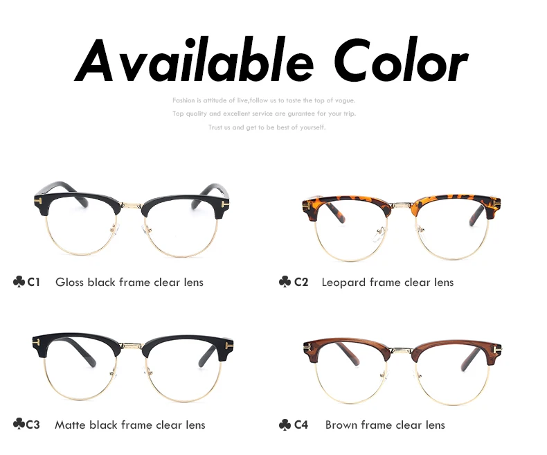 Новые дизайнерские золотые полуоправы мужские очки ретро модные черные женские очки оправа прозрачные линзы винтажные очки