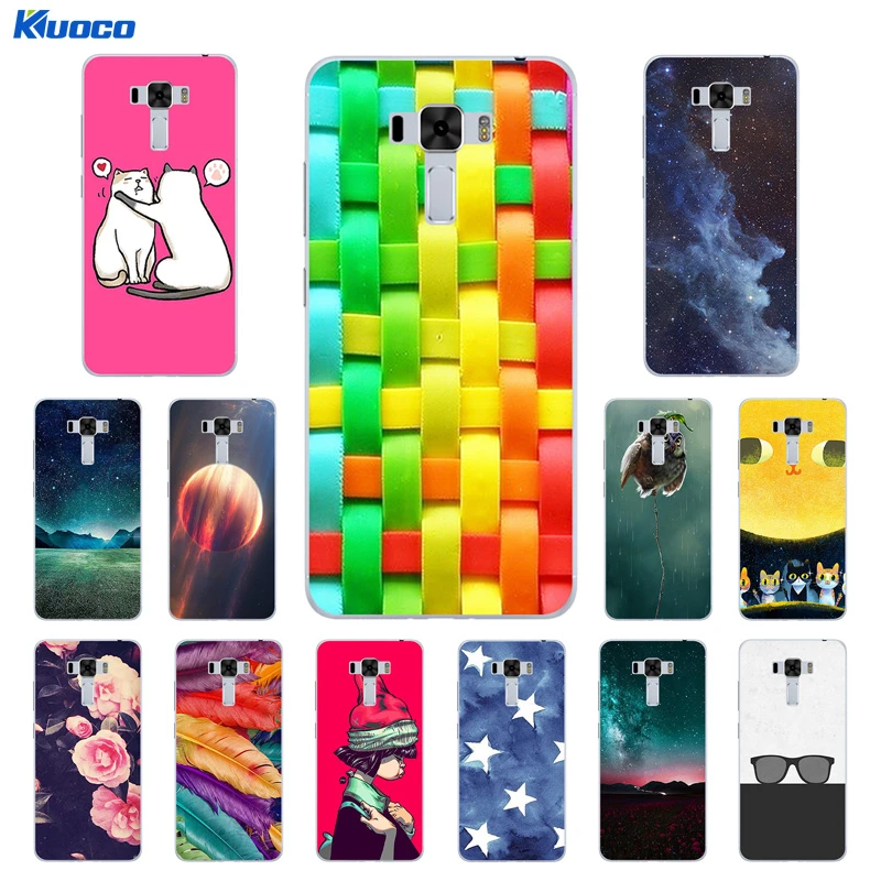 Silicon For Asus Zenfone 3 Laser Zc551kl Back Cover Girl Cat Printing Case Cover For Asus Zenfone 3 Laser Zc551kl Shell Fitted Cases Aliexpress