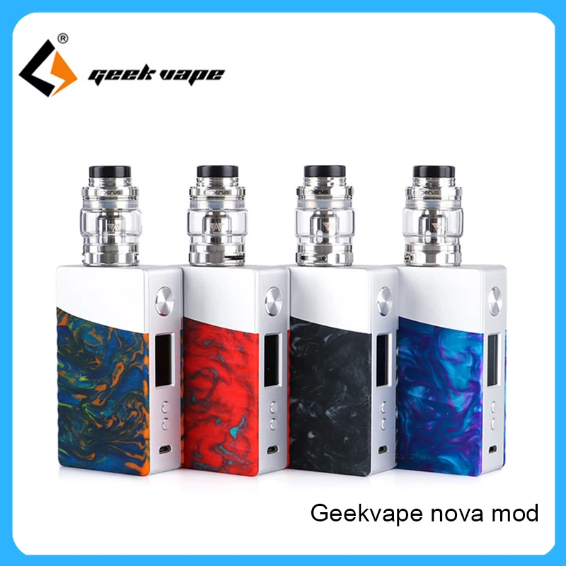 

Geek vape kit Geekvape Nova 200W Kit AS chipset nova mod with Cerberus tank powered by dual 18650 battery vs voopoo drag