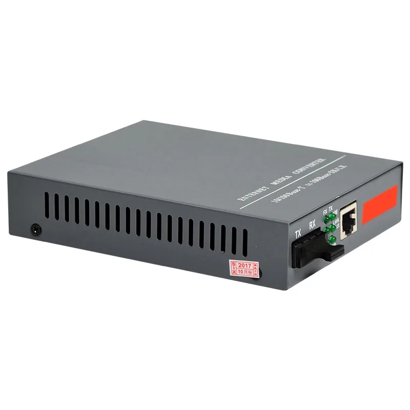 HTB-1100S оптические Media Converter 10/100 Мбит/с RJ45 Одномодовый Дуплекс волокно SC Порты и разъёмы 25 км, встроенный Питание