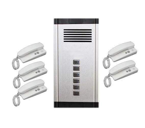 

XinSiLu New Arrival Audio Door Phone Intercom System 5-way Audio Doorbell,New Design Indoor Unit Unlock Function+Free Shipping