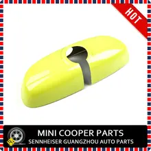 Последние Мини Купер желтый стиль mini Ray ABS Материал с защитой от ультрафиолетового излучения, внутренняя зеркальная Крышка для mini cooper F56(1 шт./компл