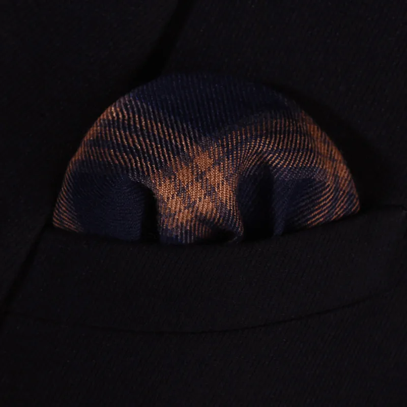 TMC301Z7 коричневый темно-синий плед 2,7" хлопок печатных тонкий облегающий узкий мужской галстук Галстук модный мужской Карманный платок квадратный костюм набор