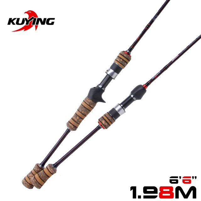 $US $57.82 KUYING Teton L Light 1.98m 6'6'' Baitcasting Casting Spinning Lure Fishing Rod Soft Pole Cane Stick