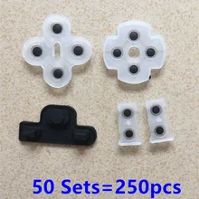 50 комплектов резиновый силиконовый Кондуктивный клей Кнопка Pad клавиатуры для sony PS3 playstation 3 контроллер геймпад Ремонт Замена