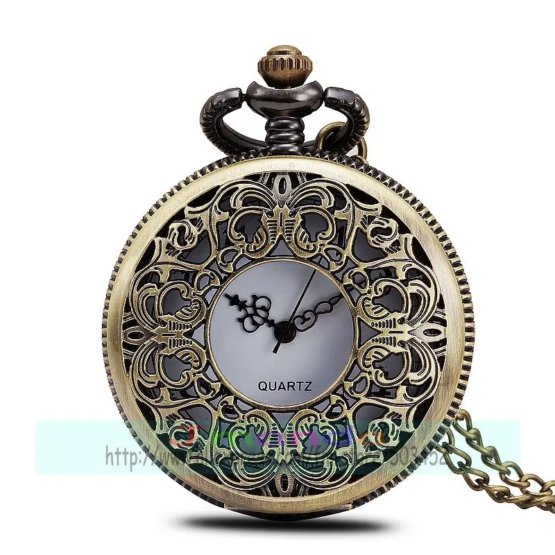 100 шт./лот ретро карманные часы с бабочками и цветами хорошая цена ажурные