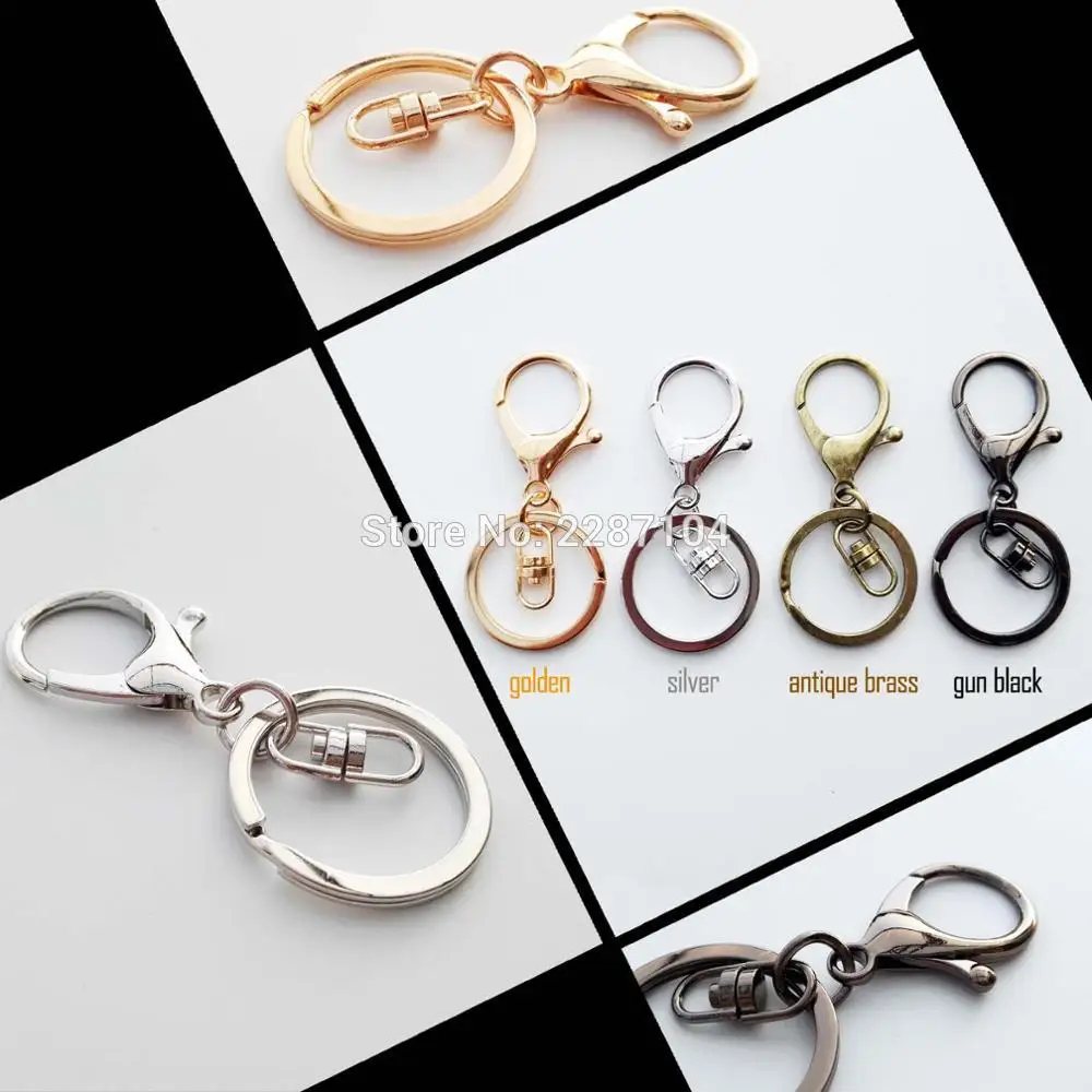 20pcs Metal High quality Keychain Car Key ring Lobster Clasp Clip Hand bag Purse Jewelry Pendant ...