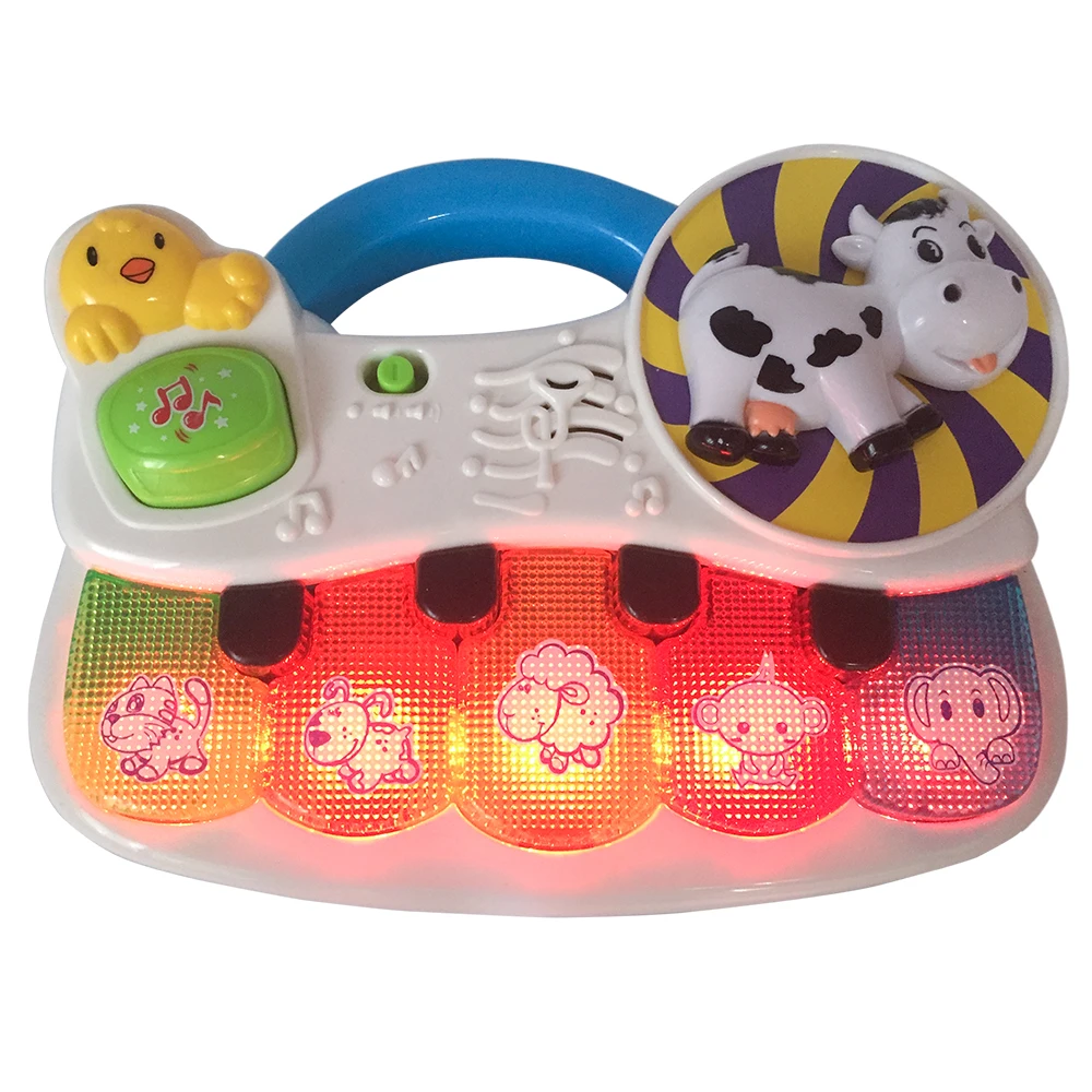 

TOT Kids 2019 Lighting Music Animal Piano Education Interactive GOOD QUALITY Early Learning Baby Electronic Organ Toy Gifts