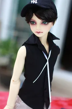 

BJD doll clothes black classic render shirt with no sleeves for 1/3 1/4 BJD SD DD MDD MSD SD17 Uncle doll clothes accessories