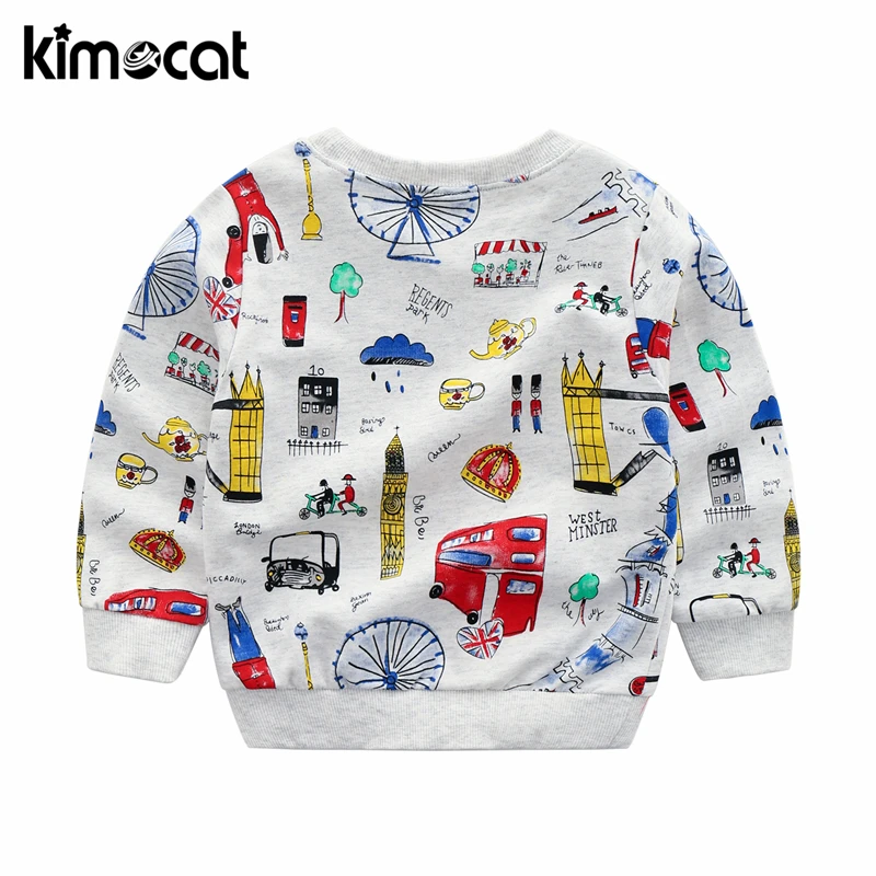 Kimocat 2018 نمط جديد الرضع الكرتون طباعة الأطفال الملابس مجموعات طفل رضيع الملابس مجموعة القطن قصير الأكمام طفل رضيع الملابس