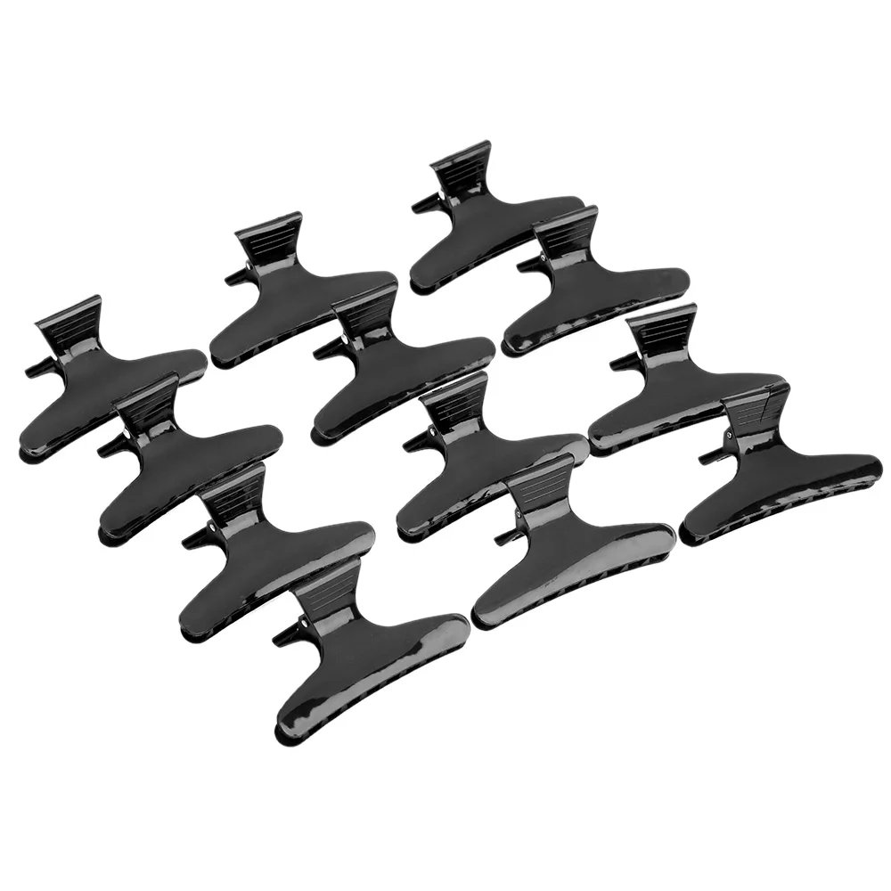 

12Pcs/Set Salon Section Hair Clip Black Butterfly Hairpins Hair Claw Clamps Hairpins Styling Tools Diy Hairdressing Tool