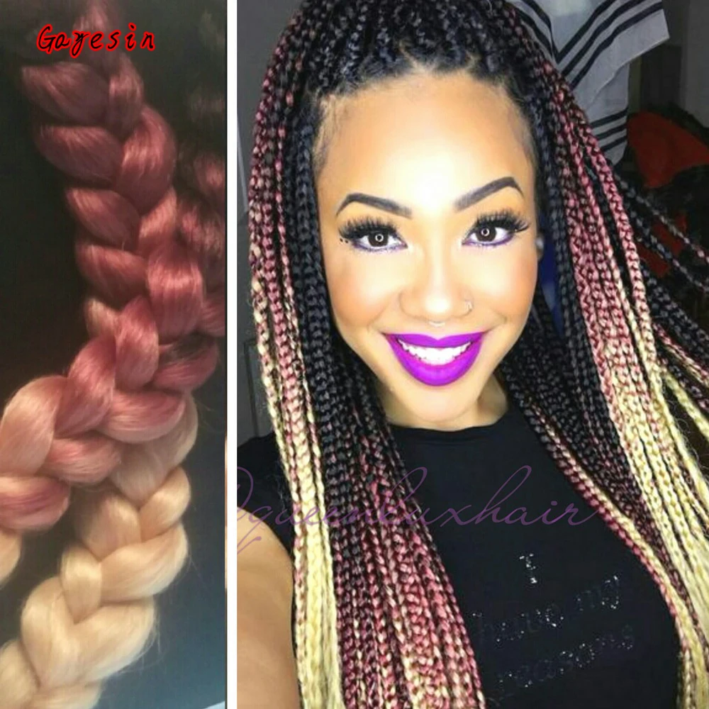 24"/60CM Fashion Ombre Jumbo Braids Hair Extension African 
