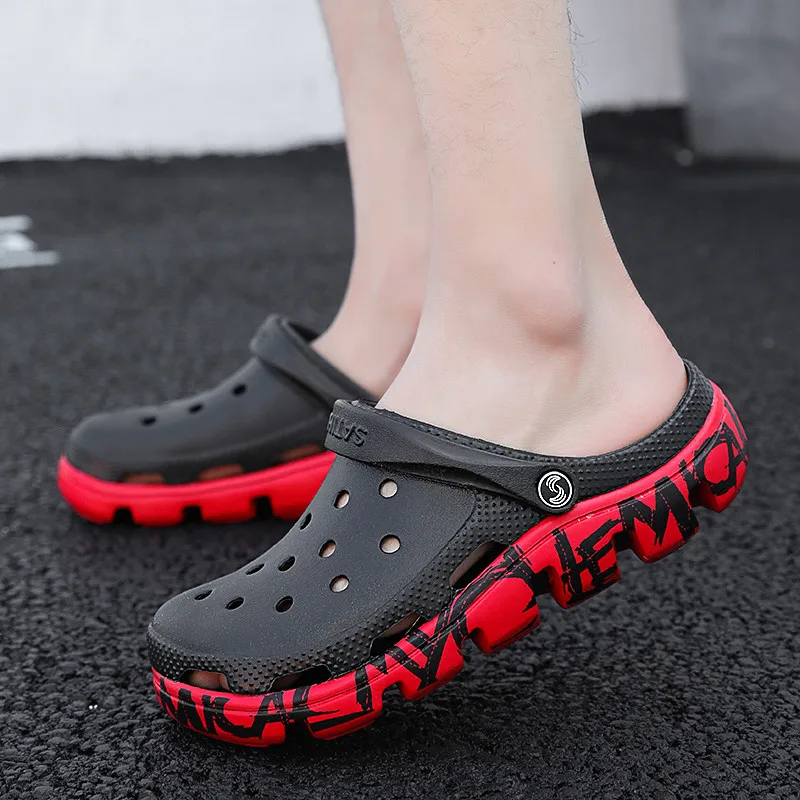 

ZOQI Beach Sandals Men Slippers Summer Shoes Men Outdoor Shoes Men Flip Flops Boy Sneakers Black Footwear Zapatos Hombre 2019