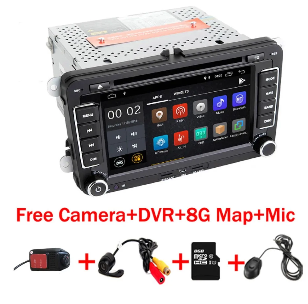 Автомобильный dvd плеер с 7 дюймовым IPS сенсорным экраном Android 9 0 для Volkswagen Passat B5 Golf