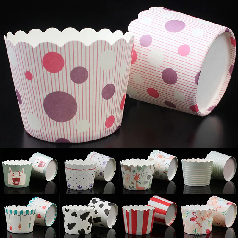 

50Pcs cake box cake paper cup pastry decoration tools baking accessories wedding birthday party decoration kitchen cake tools