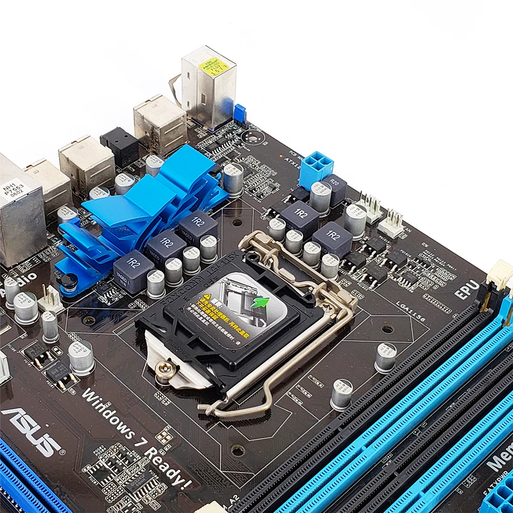 Материнская плата Asus P7H55 для настольных ПК H55 Socket LGA 1156 для Core i7 i5 i3 DDR3 16G SATA2 USB2.0 ATX оригинальная б/у материнская плата