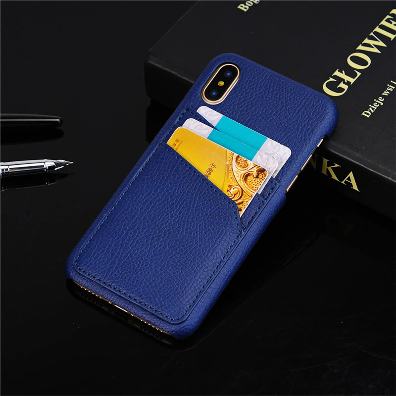 Кожаный чехол в стиле ретро с отделениями для карт iPhone 11 Xs Max XR противоударный