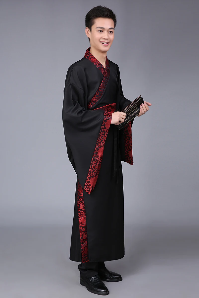 Для мужчин Традиционный китайский костюм мужской красный Hanfu древней китайской одежды ученый халат наряд Свадебные Для мужчин костюм Косплэй 17