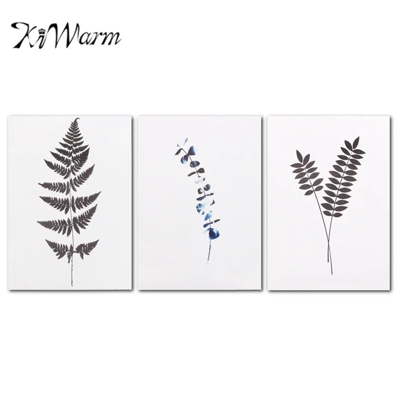 

KiWarm 1PC Nordic Style Plant Leaves Poster Print Landscape Wall Art Canvas Painting Picture for Room Home Hanging Decor 13x18cm