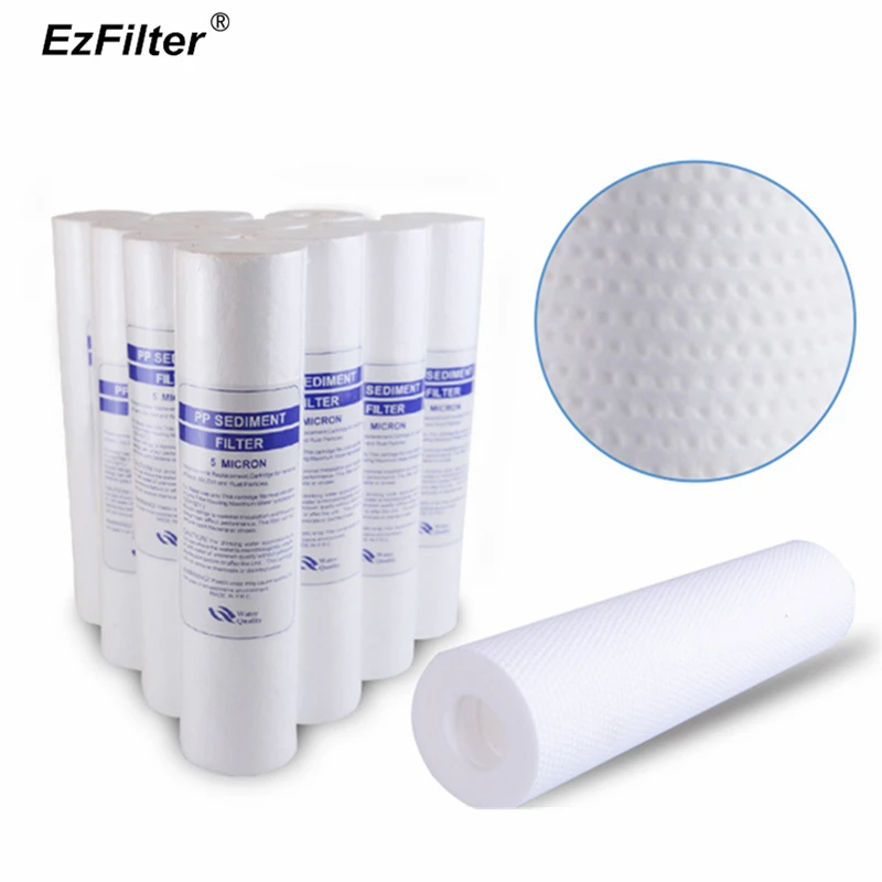 15Pcs 1&5 Micron PP Spun Polypropylene Sediment Water Filter Replacement Cartridge Reverse Osmosis 10 Inch PP Cotton Filter 100g 15Pcs 1&5 Micron PP Spun Polypropylene Sediment Water Filter Replacement Cartridge Reverse Osmosis 10 Inch PP Cotton Filter 100g