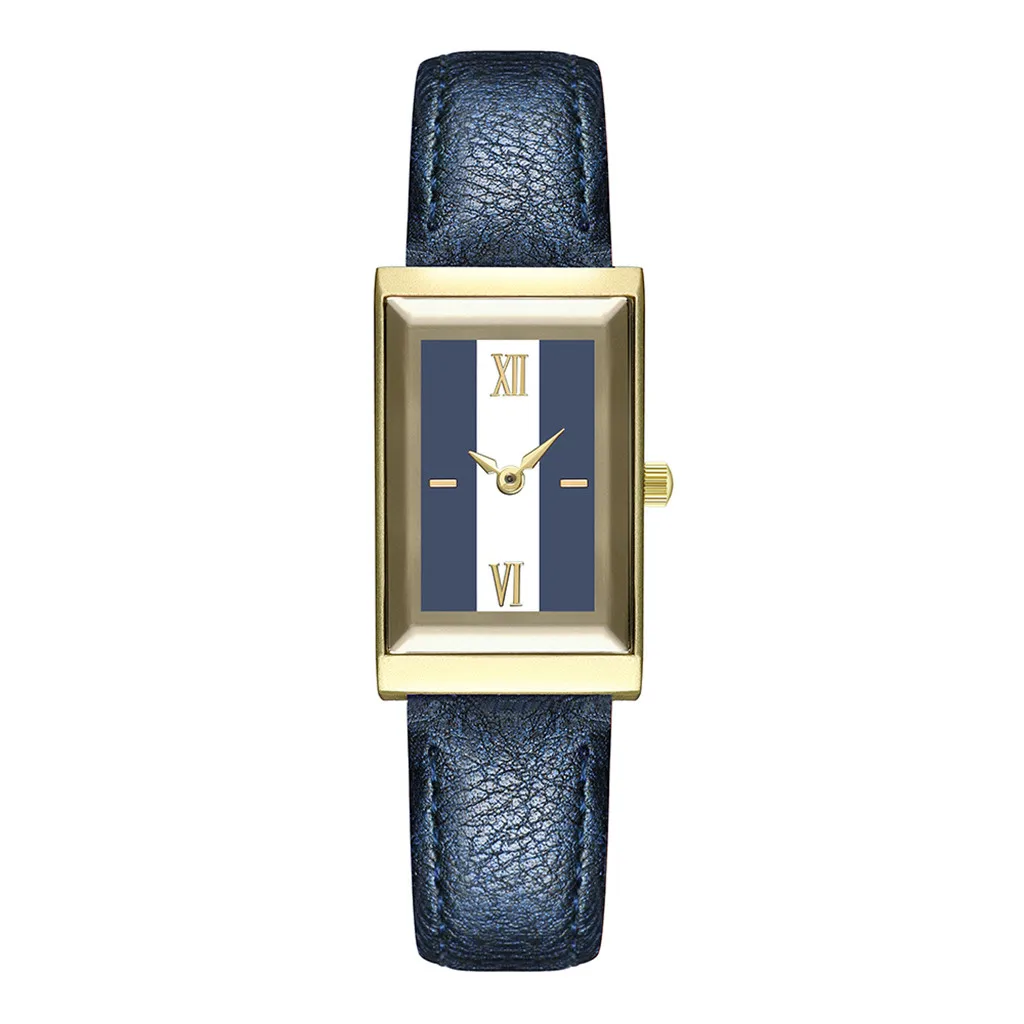 Женские часы Relogio Feminino женские модные часы с кожаным ремешком Аналоговое зеркальное стекло из кварца часы Reloj Mujer