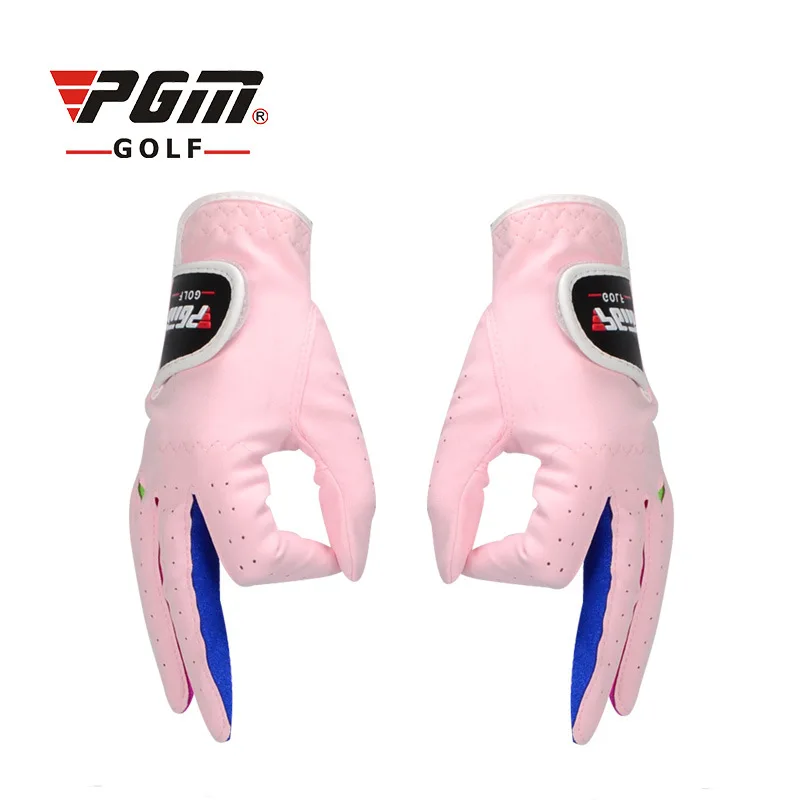 Luvas de Golfe Pgm para Crianças Meninas Respirável Anti Skid Direita Esquerda Absorção Suor Confortável Acessórios Golfe D0020 Mão
