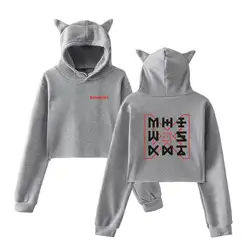 [MYKPOP] монста х свитер кролик с капюшоном принтом модная одежда плюс размеры 4XL для женщин KPOP вентиляторы коллекция SA18091912