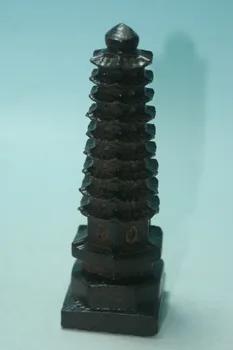 

Fine China Fragrant Wood Carved Excellent old HandWork Tower Statues