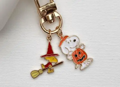 Мультфильм Аниме сердце собаки милый брелок для ключей, ювелирные аксессуары брелок кулон подарки сувениры D-01 - Цвет: H