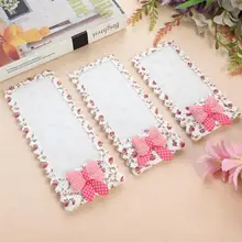 1 шт. в форме сердца ткань Бант стиль креативный ткань кружева чехол для дистанционного управления персиковый край-духи шаблон средний размер