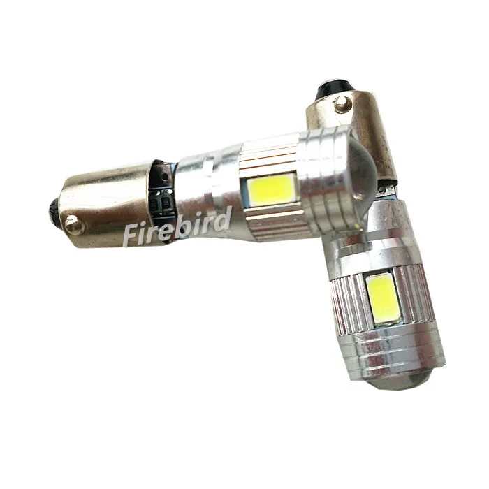 

2 x CANBUS BA9S/T4W 3W error free white LED car clearance lights marker lamp side signal reading bulb