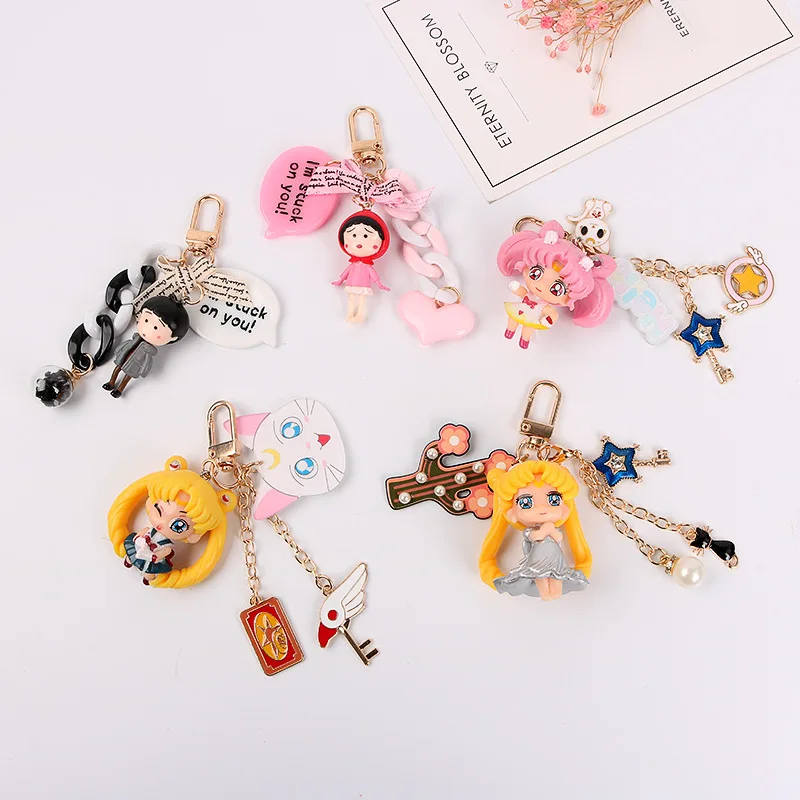 

High Quality 2019 Plush Animals Key Chain Cute Fashion Kids Plush Dolls Keychain Soft Stuffed Toys Keyring Baby For Girls Women