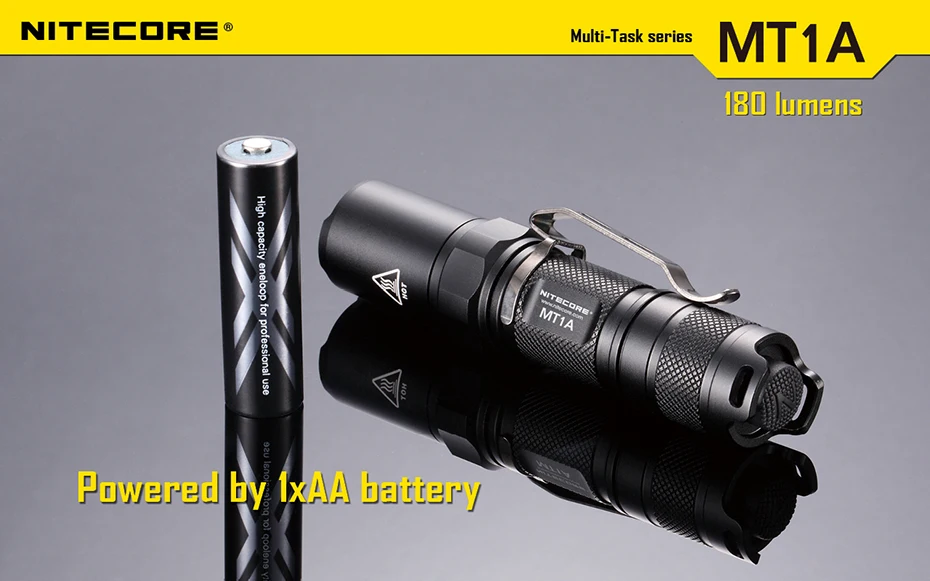 NITECORE MT1A компактный портативный открытый мини-фонарик из алюминия AA батареи фонарик