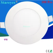 100 шт. круглый светодиодный светильник 9 Вт AC 85-265 в 145 мм 810 люмен SMD 2835 droplight лампа светодиодный потолочный светильник