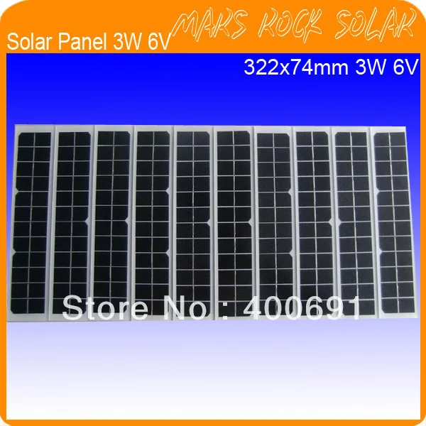 

3W 6V 500mA Mono Crystalline Solar Panel, PV Solar Module, Tempered Glass Solar Module with TUV, UL, CE, ROHS Certificated