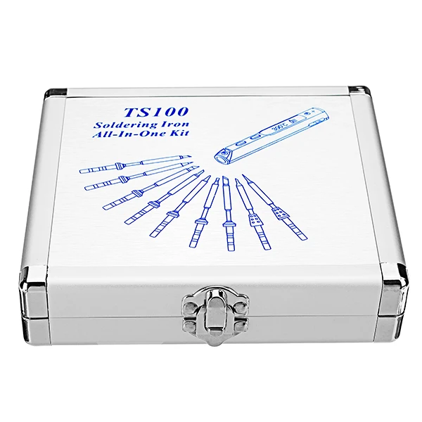 Алюминиевый паяльный железный ящик для хранения 154x147x36 мм для TS100 цифровой электронный паяльник станция запасные части