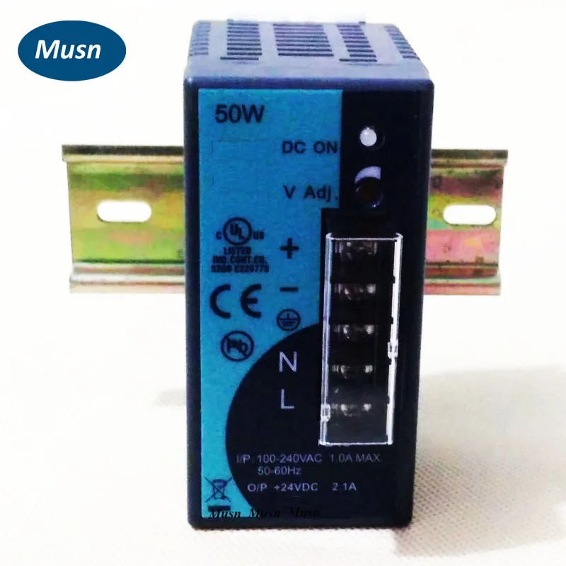 

50W 12V 4.2A Mini size Din Rail Single Output Switching power supply 100-240V input small size single output