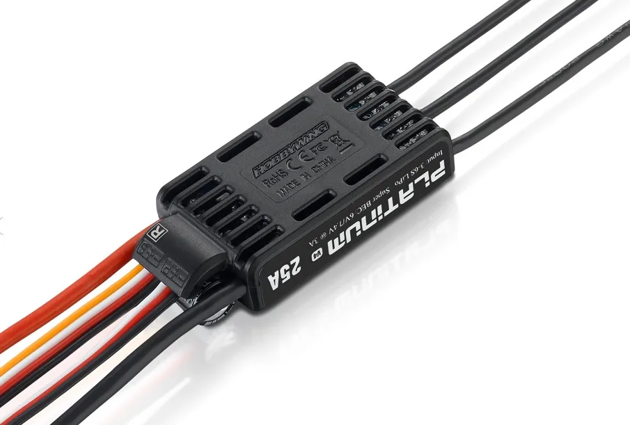 Бесщеточный контроллер скорости Hobbywing Platinum 40A V4 ESC 3 4S Lipo для гоночного дрона 450