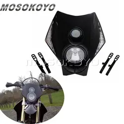 Черный Мотокросс Off Road светодиодный версии фары X2 для Husqvarna TE FE KTM EXC Yamaha TTR Suzuki DRZ фары X2