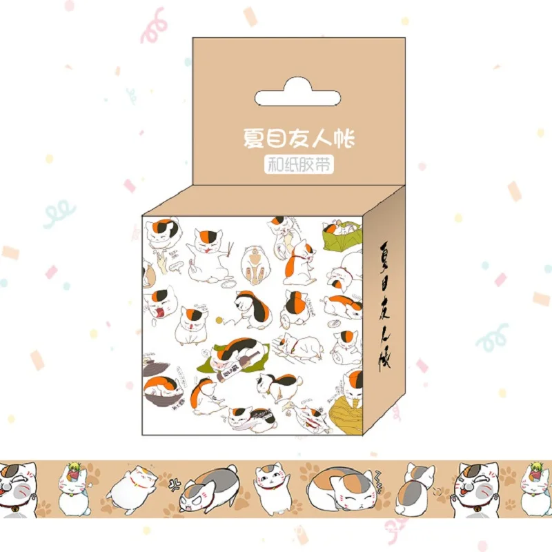 1 5 см * м аниме натсумме Yuujinchou васи лента клейкая DIY Скрапбукинг стикер этикетка