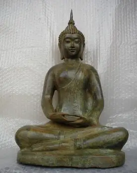 

Tibet Folk Temple worship bronze Thailand Ayutthaya Sakyamuni Buddha Statue