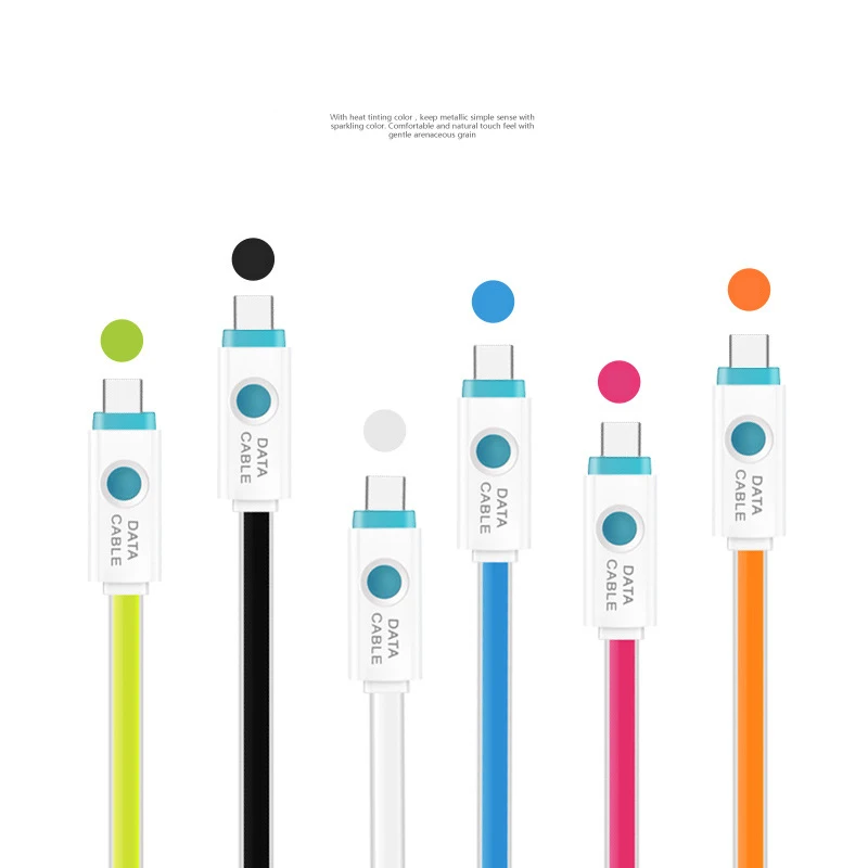 STOD type C USB кабель светодиодный светильник Usb C для Nokia N1 huawei P9 Nexus Lumia 950 XL lenovo Xiaomi zte Meizu Letv зарядное устройство type-c провод