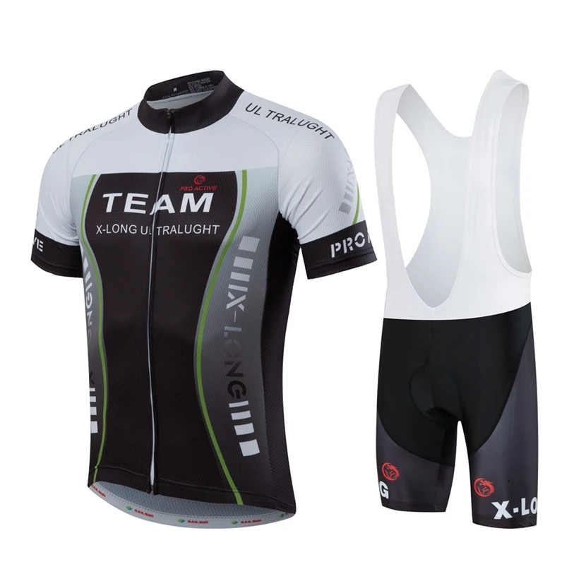 

SAIL SUN Men MTB Cycling Clothing Summer bike Jersey Bib Shorts Black White Outdoor Sports Pro team ropa Bicycle Top wear