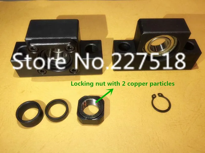 

EK10 EF10 Ball Screw End Support Set : 1 pc Fixed Side EK10 and 1 pc Floated Side EF10 for SFU1204 Ball Screw CNC parts