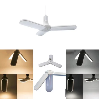 

Miumiu 45W LED Bulb Super Bright Foldable Fan Blade Angle Adjustable Ceiling Lamp Home Energy Saving Lights Holiday Night Lights