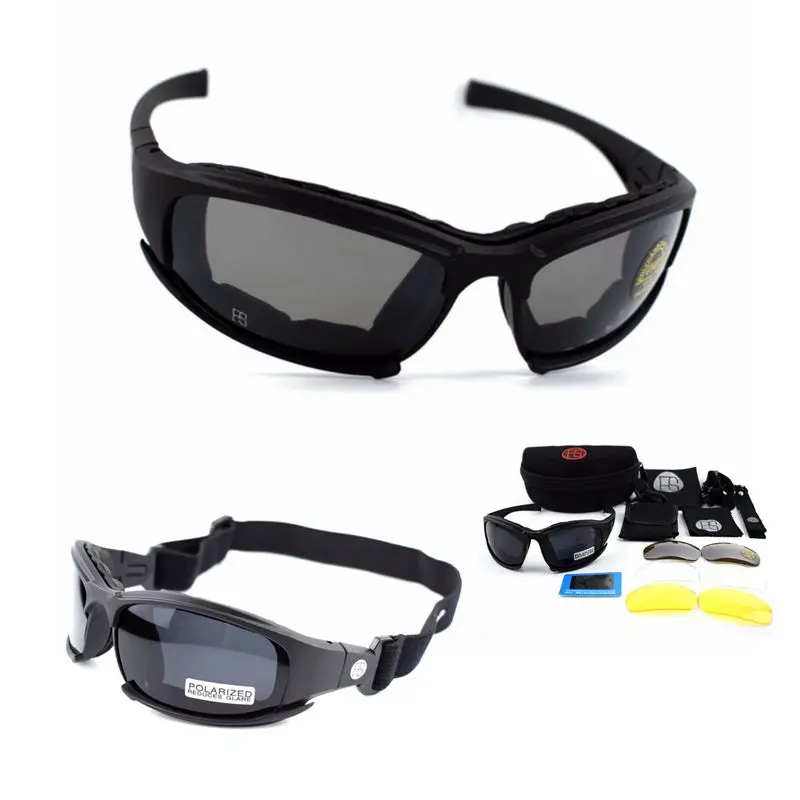 

X7 Military Goggles 4 Lens Army Sunglasses Tactical Glasses Hunting Shooting Airsoft Cycling Motorcycle Glasses