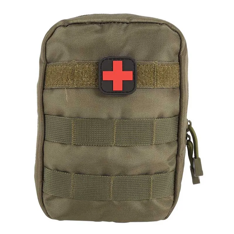 Военная медицинская аптечка, сумка, Molle Pouch, медицинская EMT Cover, аварийная тактическая посылка, для путешествий, охоты - Цвет: Армейский зеленый