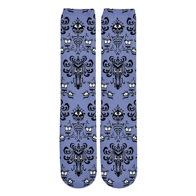 YX/дропшиппинг для девочек Harajuku стильные носки с принтом для мужчин и женщин 3 DThe Haunted Mansion носки унисекс модные хип-носки до лодыжки - Цвет: 3