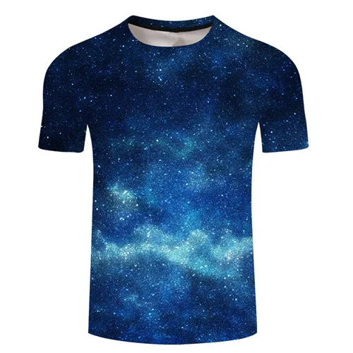 Casual Tee shirt 3D Printer Galaxy For Men/women Funny Tshirt Short Sleeve Streetwear T-shirts Costume Plus Size 6XL Tees