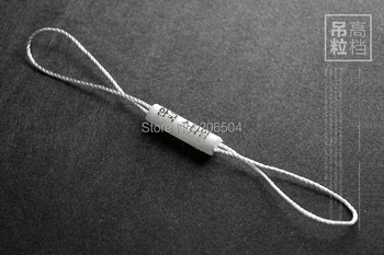 

Good quality black hang tag string in apparel,hang tag strings cord for garment,stringing price hangtag or seal tag DHDL501